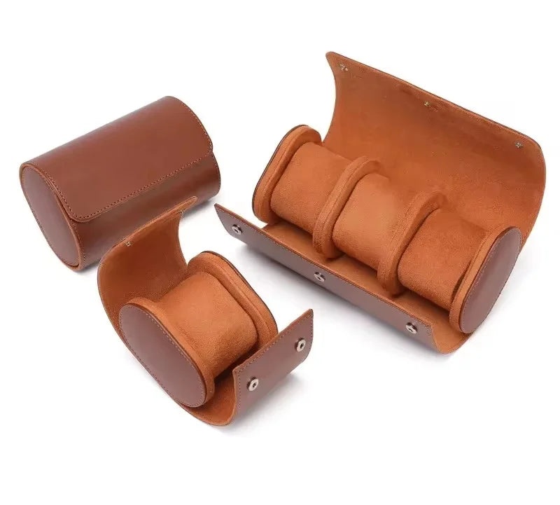 3 Piece Luxury Leather Watch Case
