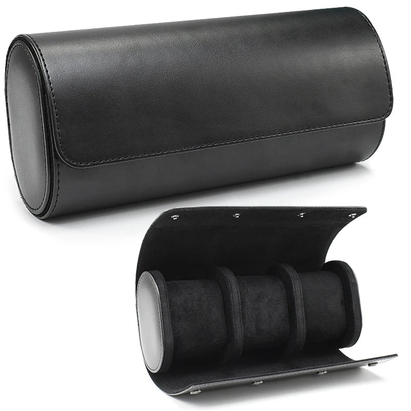 3 Piece Luxury Leather Watch Case